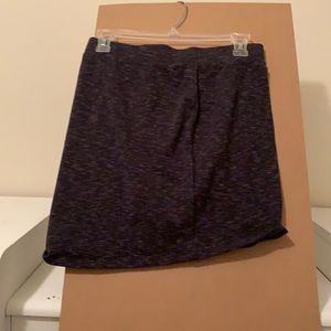 Gray and black skirt